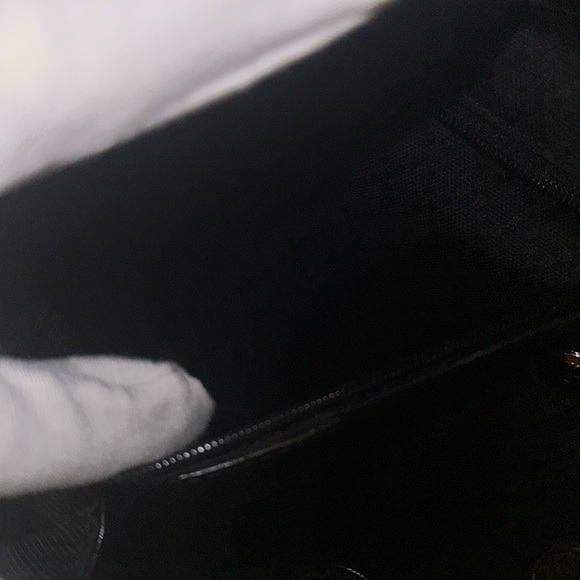 Vintage 90s Gucci nylon Bamboo Handle Leather Backpack Bookbag EUC - Picture 11 of 16